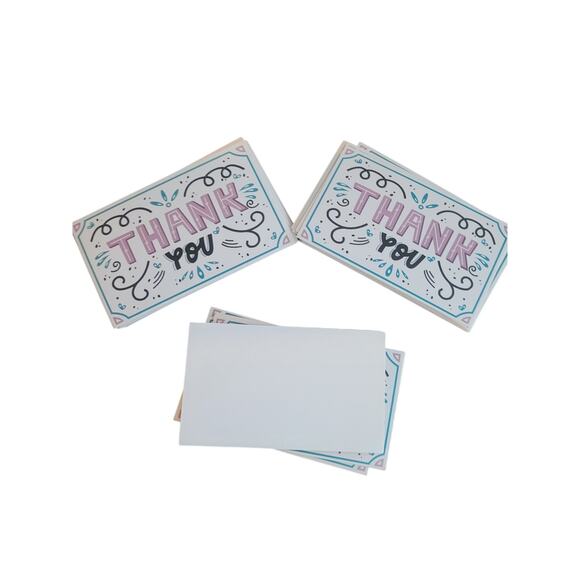 20 Whimsical Thank You Cards - Picture 2 of 4